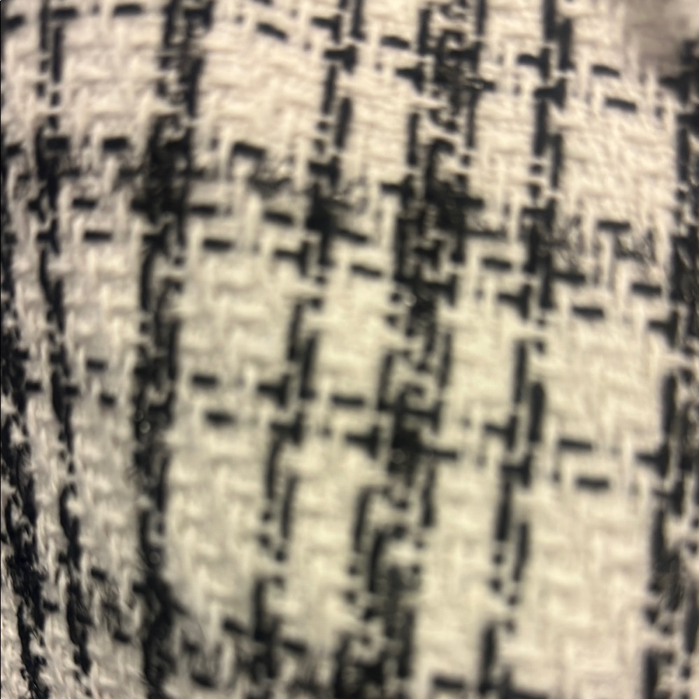 Nanette Lepore Black and White Blazer Classic Tweed Design - Picture 5 of 5